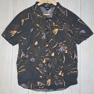 Utilitarian Island Surf Resort Billabong Chase Men's M Shirt Hawaiian Button Up